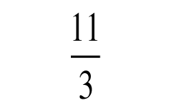 Hur mycket är 11 dividerat med 3 i blandad form?
