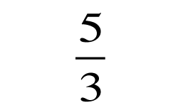 Hur mycket är 5 dividerat med 3 i blandad form?