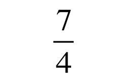 Hur mycket är 7 dividerat med 4 i blandad form?