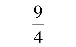 Hur mycket är 9 dividerat med 4 i blandad form?
