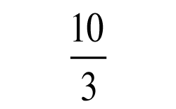 Hur mycket är 10 dividerat med 3 i blandad form?