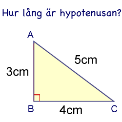 Hur lång är hypotenusen