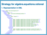 Representation in XML
