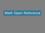 Math Open Reference